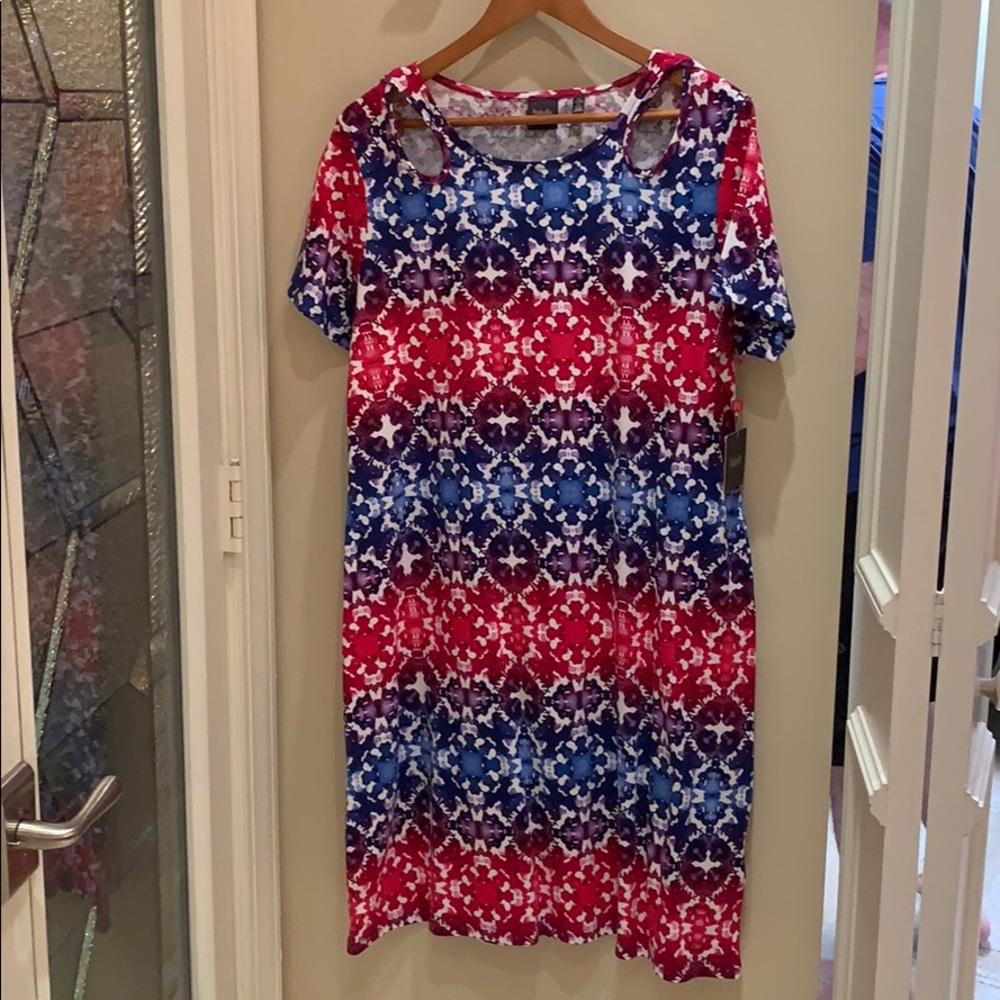 NWT Colorful Short Sleeve Dress
